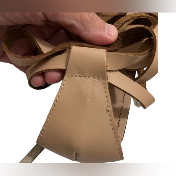 ASOS FAIRY Flat Sabdals w Lether Wrap Straps Size: 7 - Picture 7 of 10